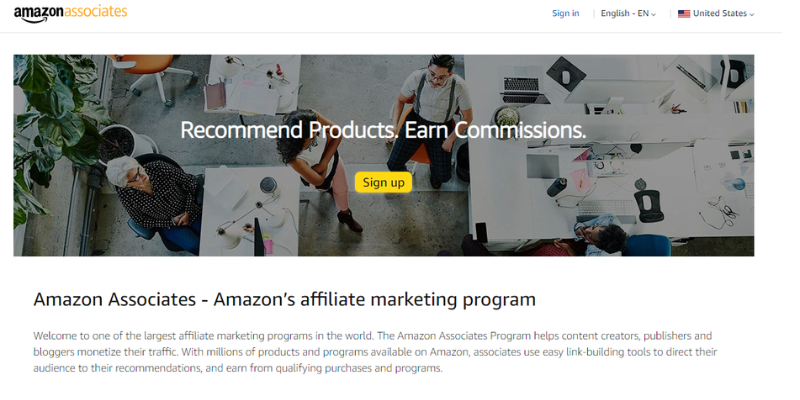 Amazon Associates-Best US Affiliate Program